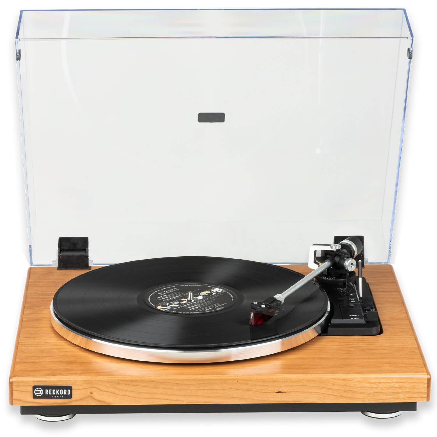 Купить виниловый проигрыватель rekkord audio f400 cherry wood (2m red ...